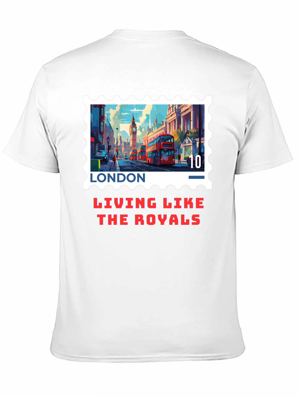London Stamp T-Shirt - Living Like The Royals