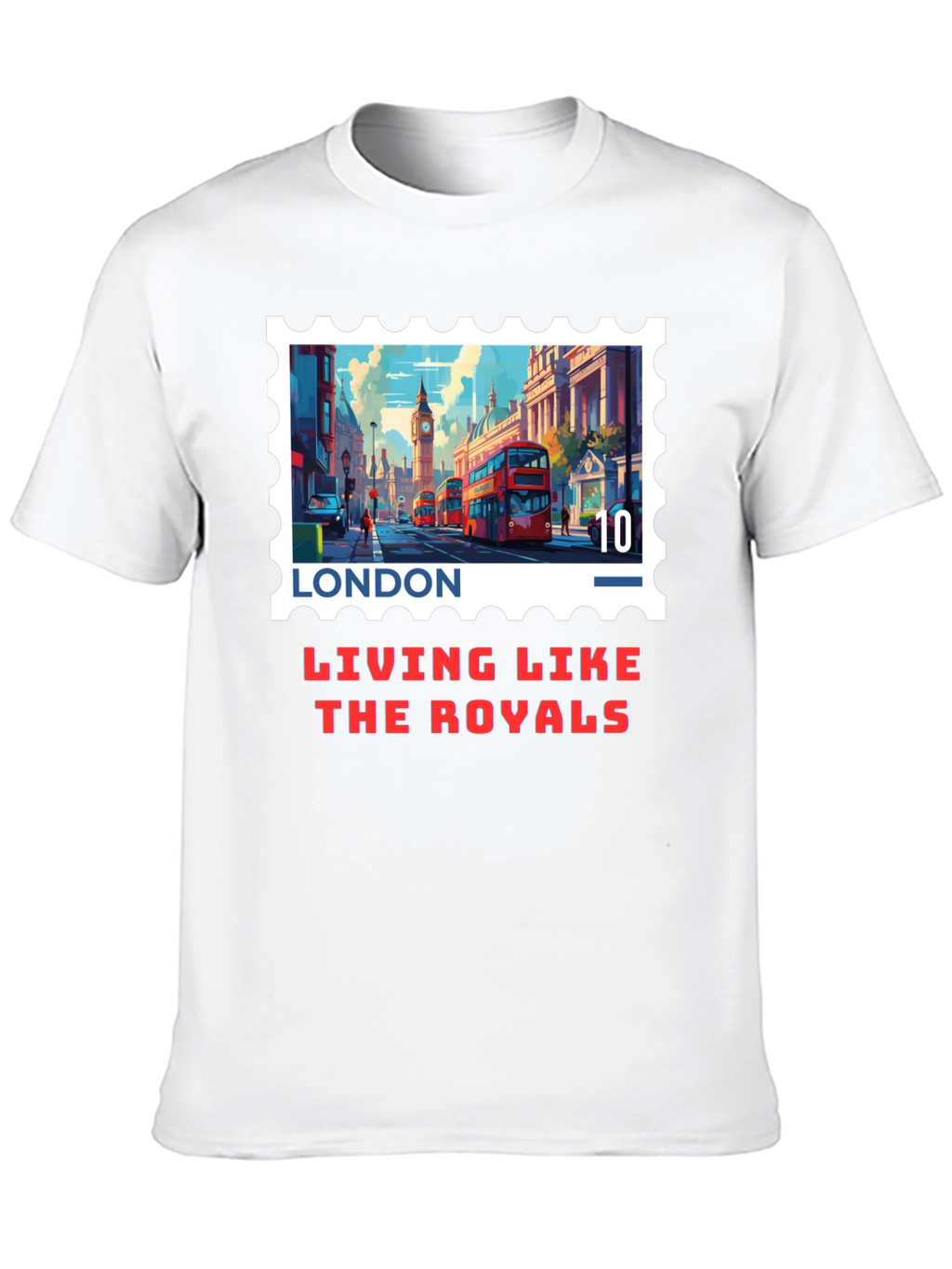 London Stamp T-Shirt - Living Like The Royals