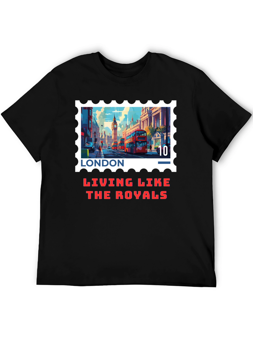 London Stamp T-Shirt - Living Like The Royals