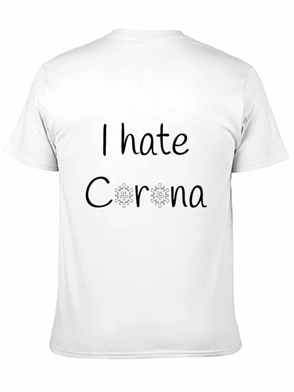 I Hate Corona Black T-Shirt