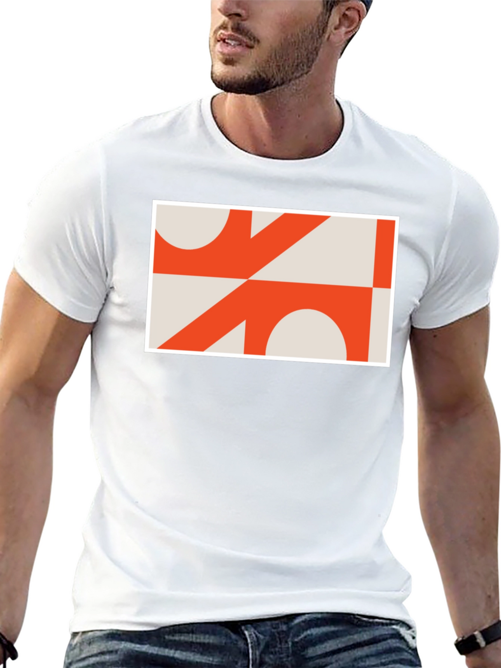 Abstract Geometric Graphic Tee - Modern Art T-Shirt