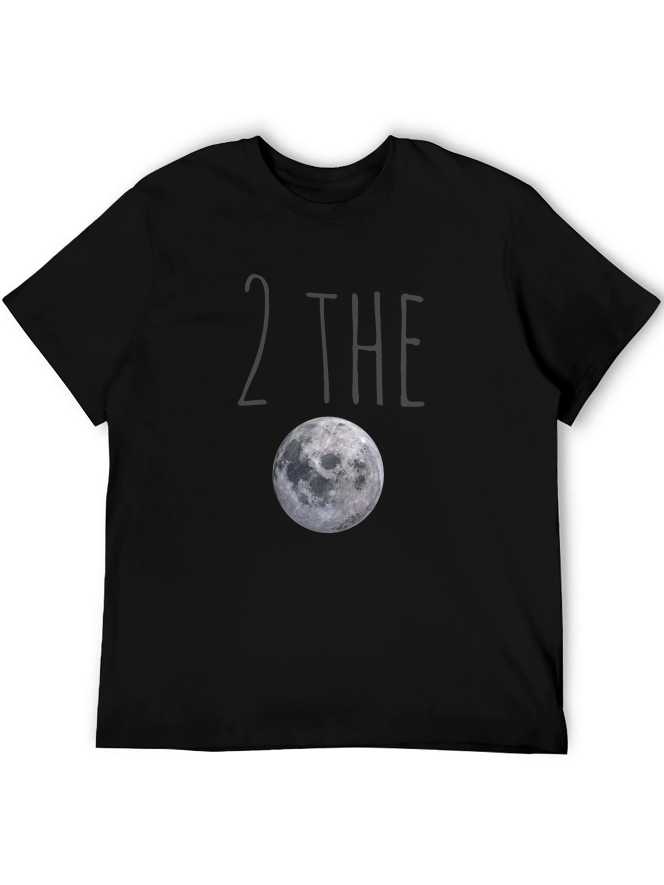 2 The Moon Graphic Tee - Black