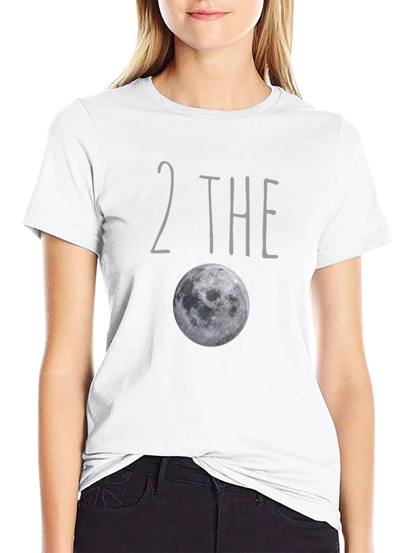 2 The Moon Graphic Tee - Black