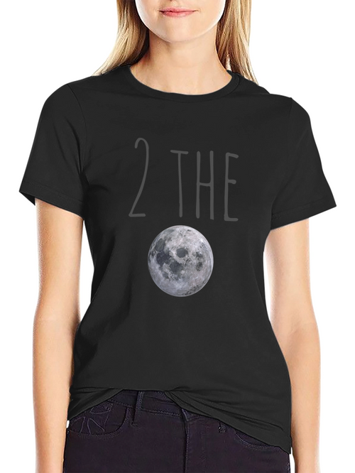 2 The Moon Graphic Tee - Black