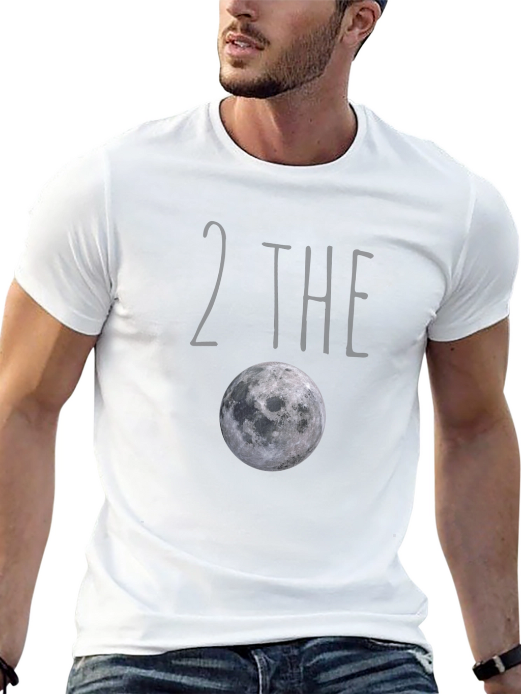 2 The Moon Graphic Tee - Black