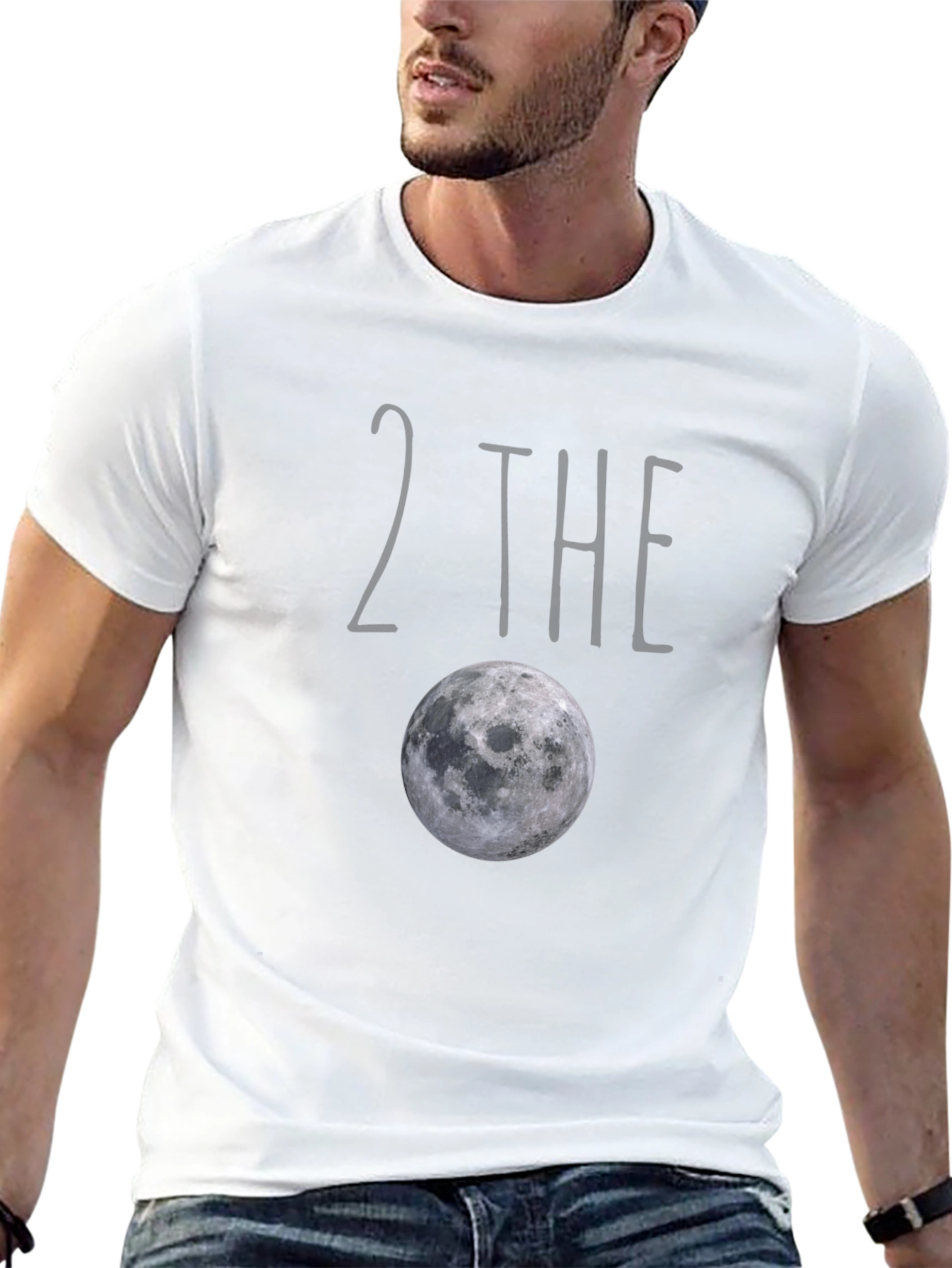 2 The Moon Graphic Tee - Black