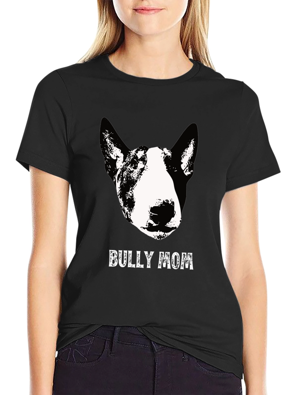 Bully Mom Graphic T-Shirt - Black Cotton Tee