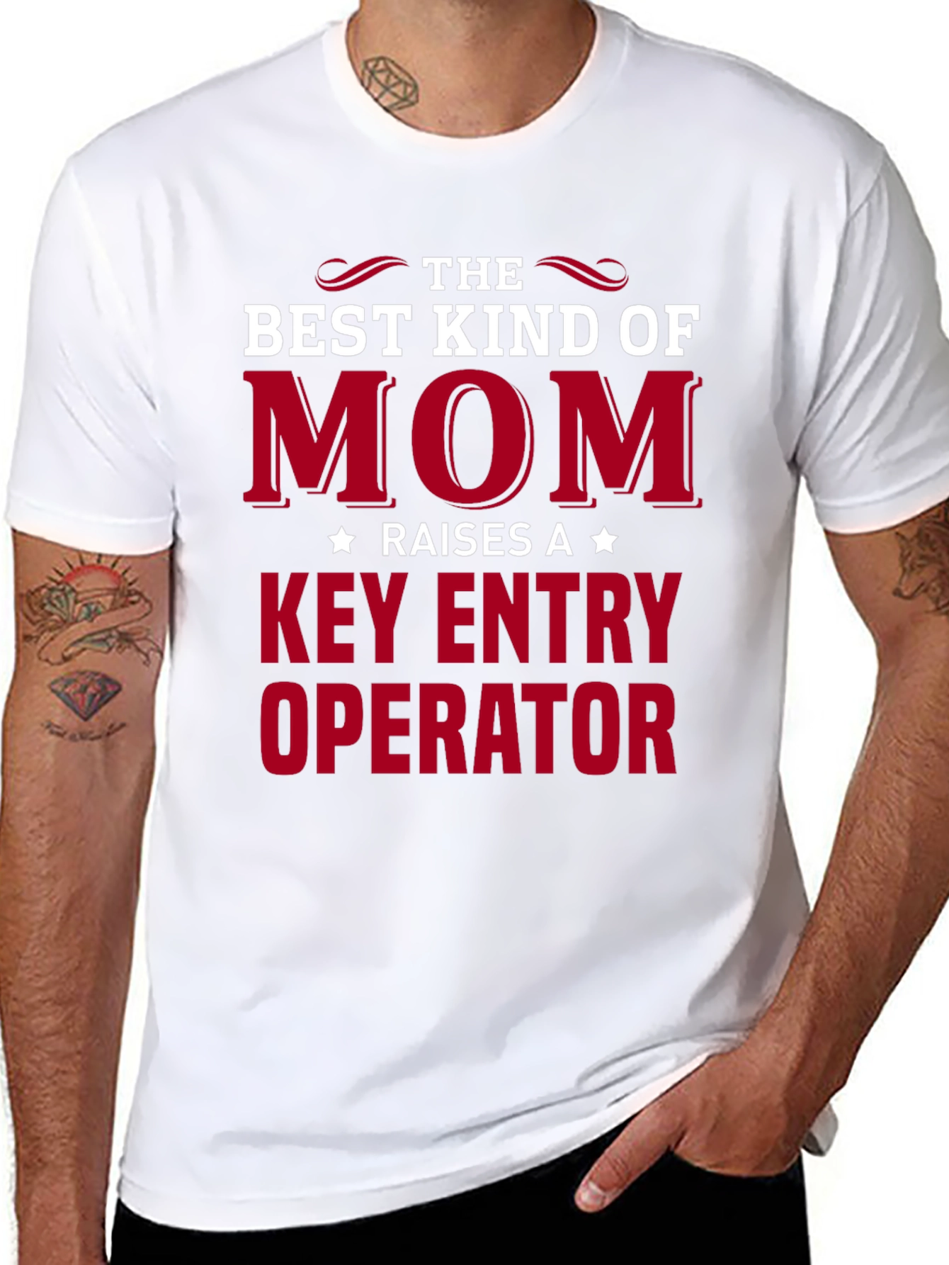 Best Mom Raises A Key Entry Operator T-Shirt