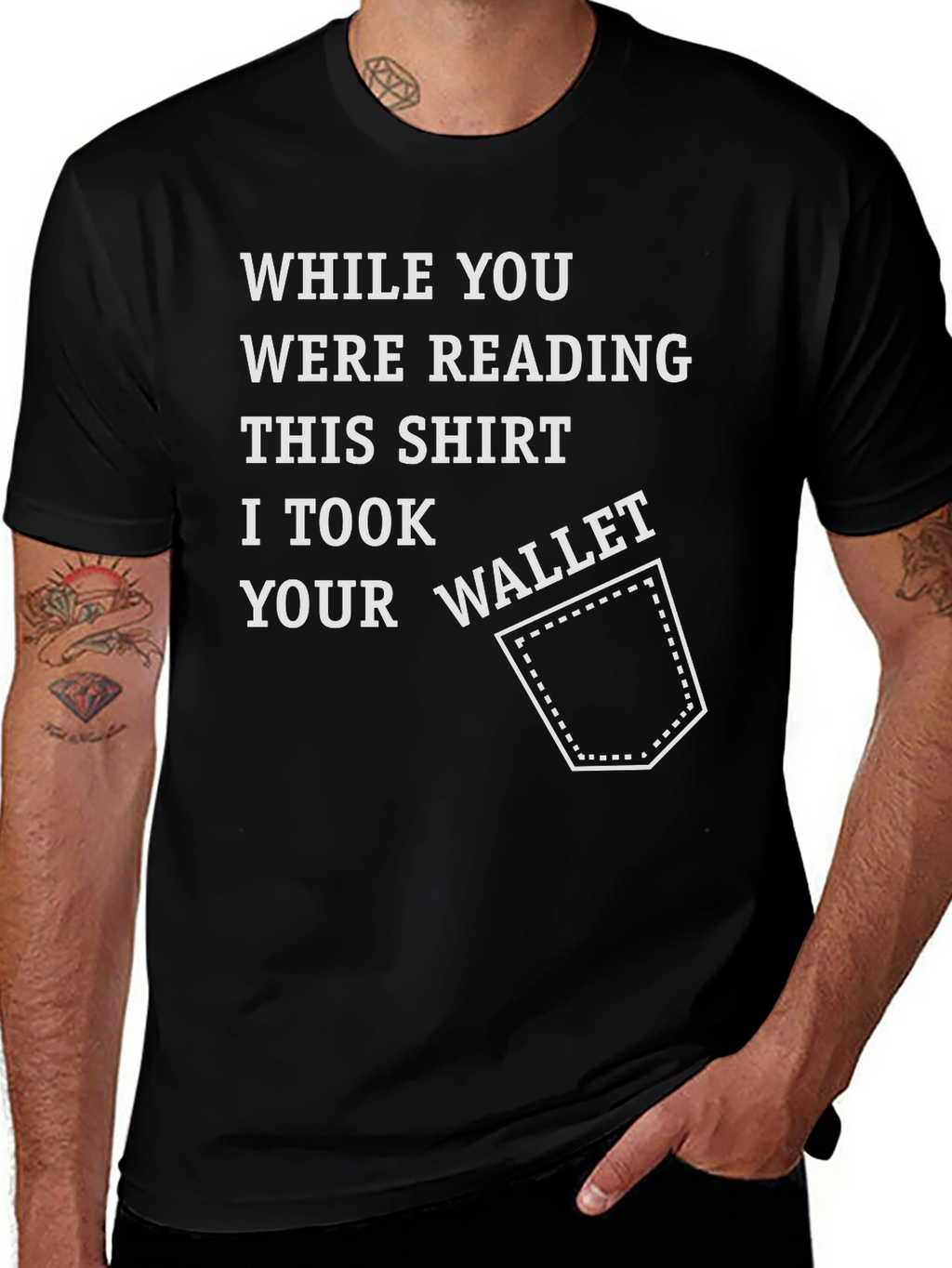 Funny Pickpocket T-Shirt - Read This!