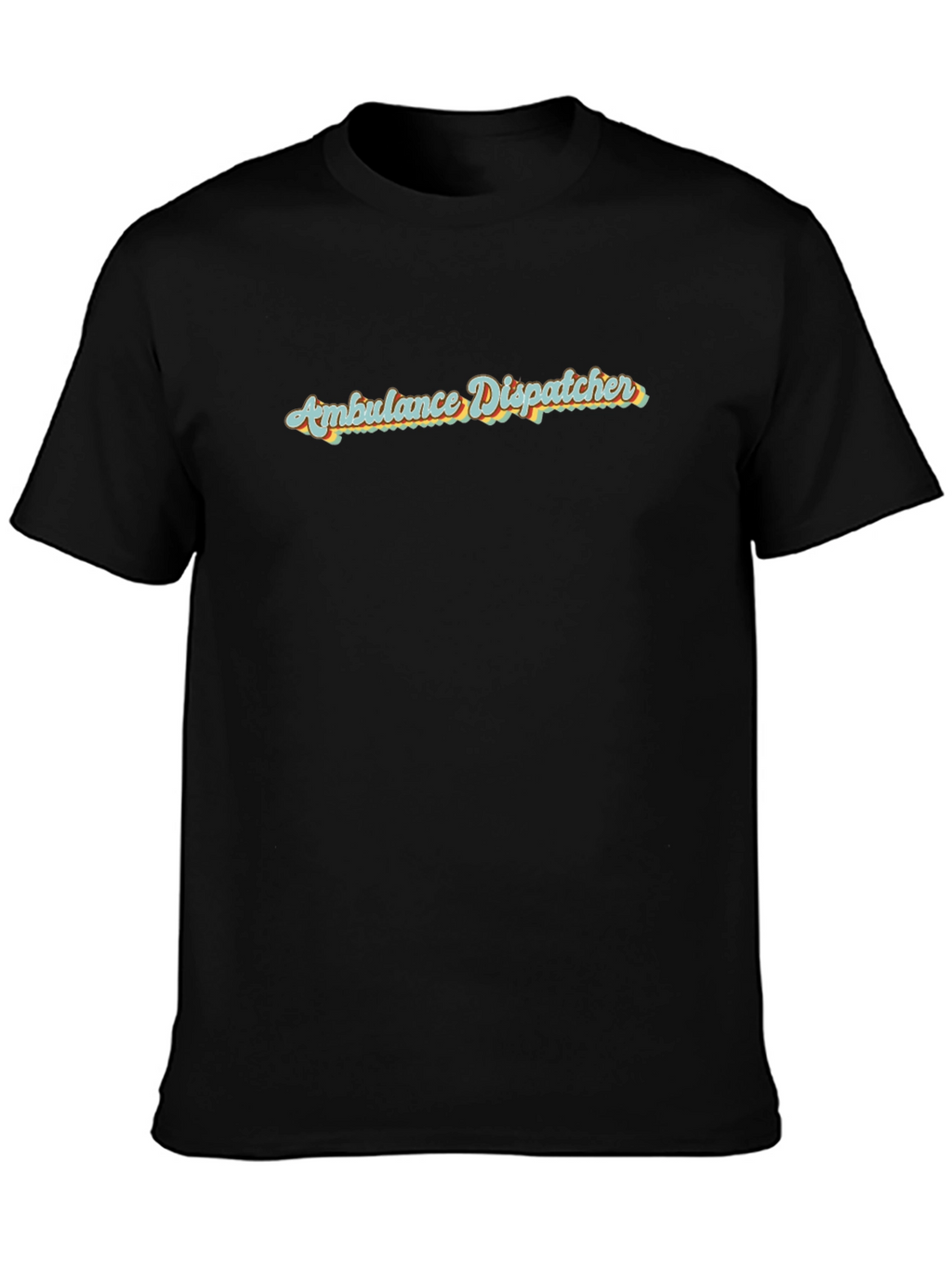 Ambulance Dispatcher Retro Graphic Tee - Black
