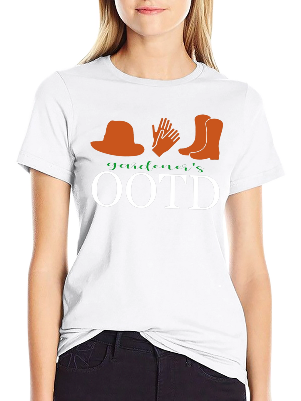 Gardeners OOTD Graphic Tee - Black Cotton T-Shirt