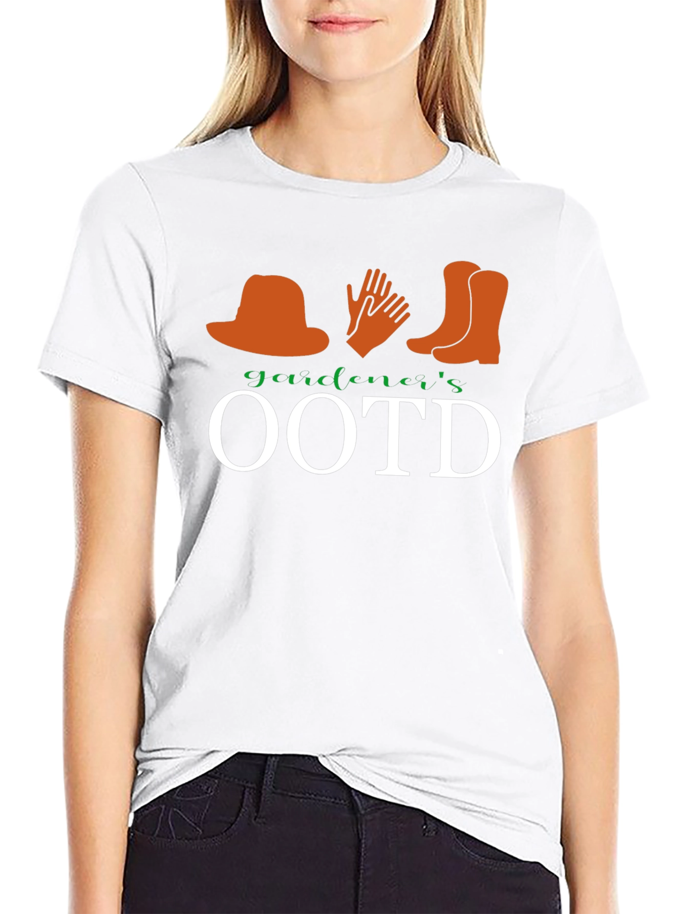 Gardeners OOTD Graphic Tee - Black Cotton T-Shirt