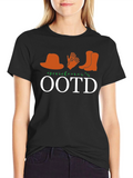 Gardeners OOTD Graphic Tee - Black Cotton T-Shirt