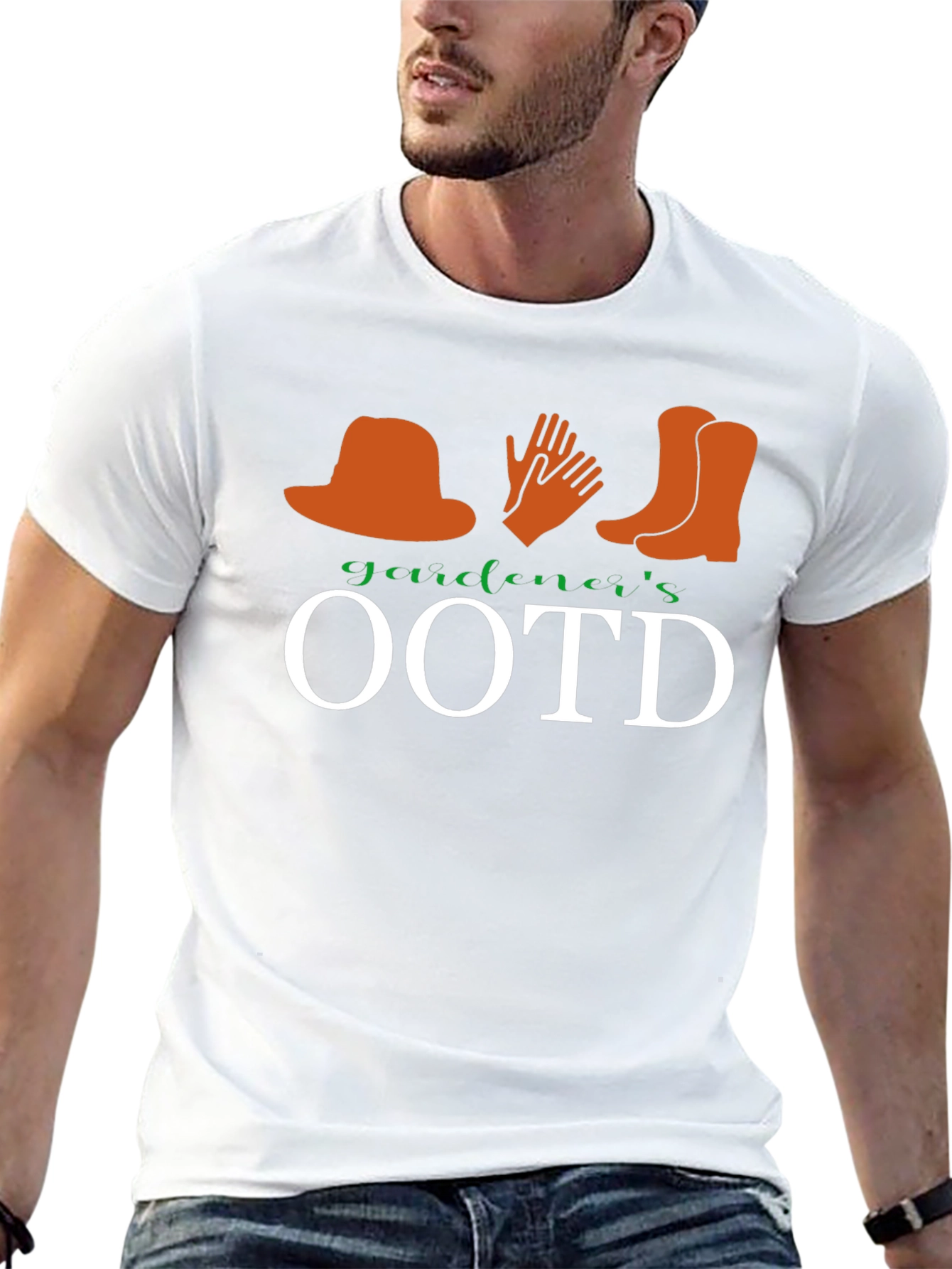 Gardeners OOTD Graphic Tee - Black Cotton T-Shirt