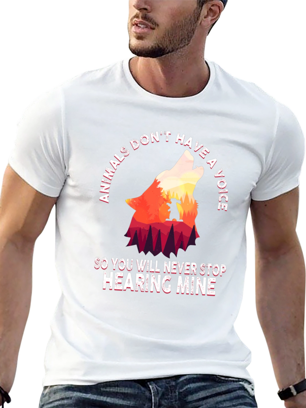 Animals Dont Have a Voice Graphic Tee