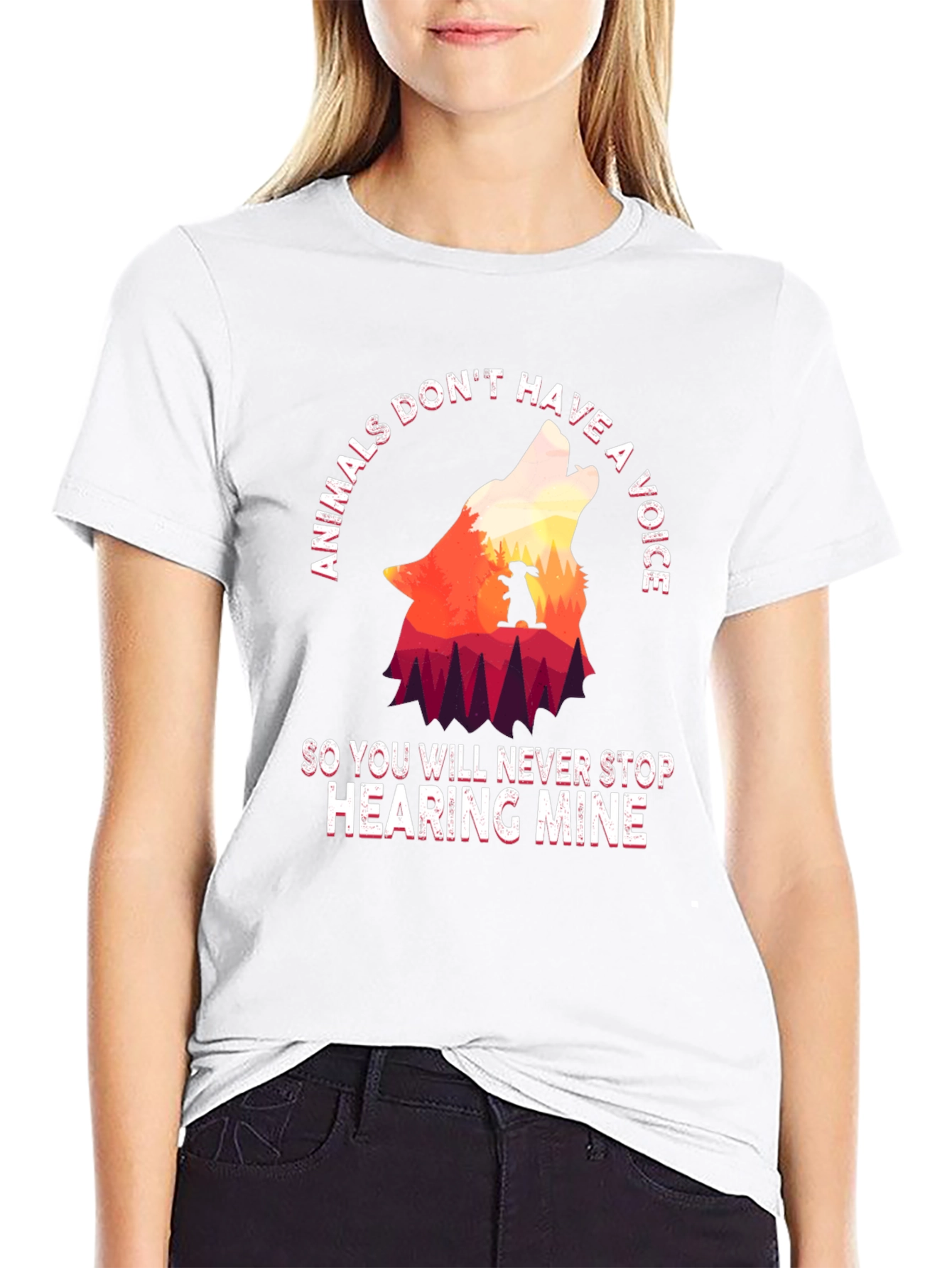 Animals Dont Have a Voice Graphic Tee