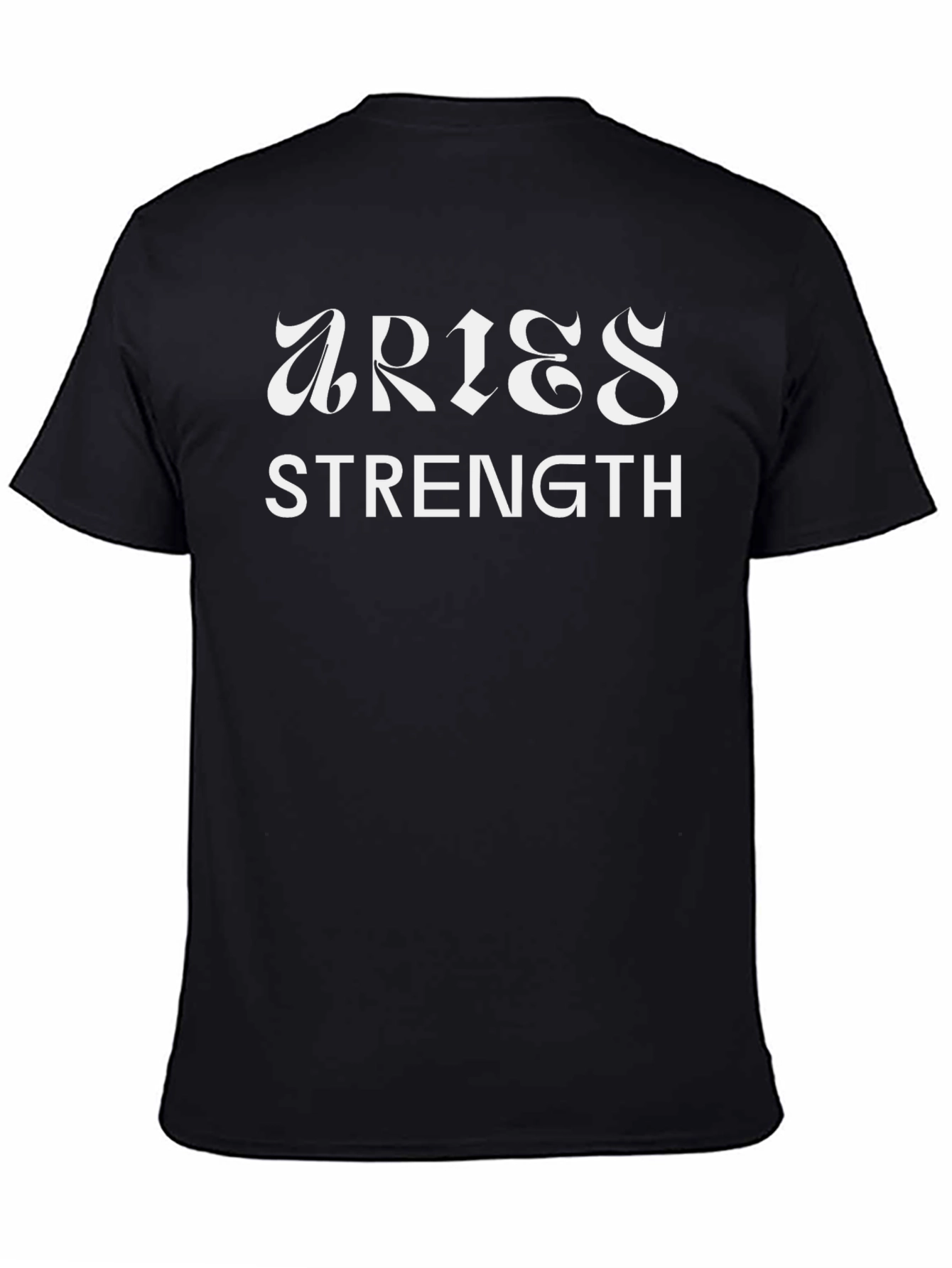 Aries Strength Black Graphic Tee