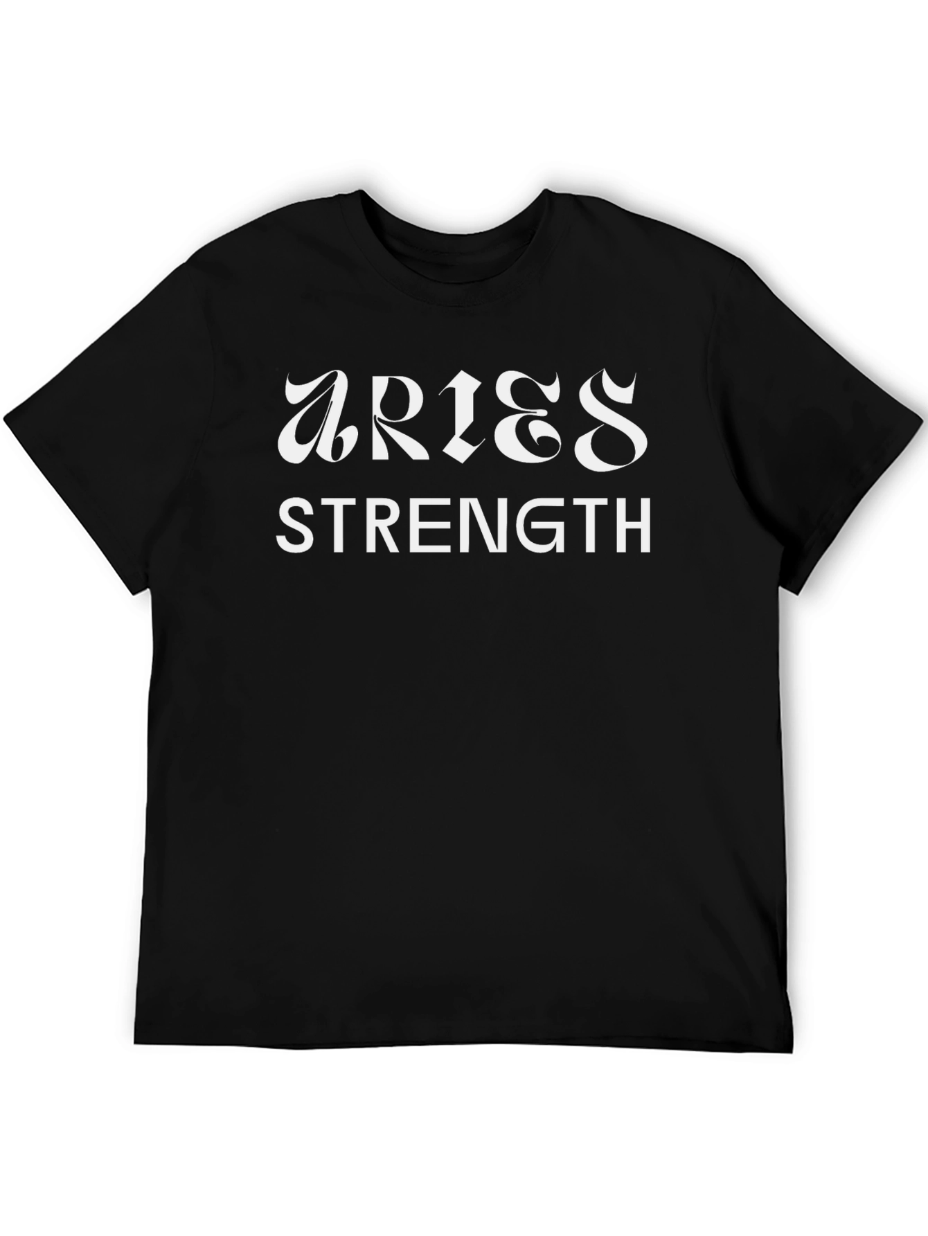 Aries Strength Black Graphic Tee