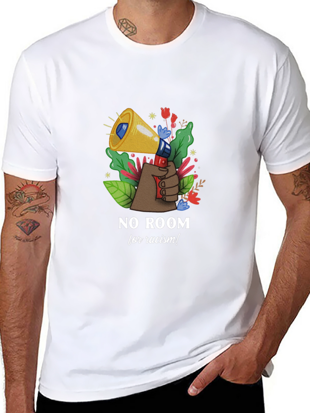No Room For Racism Graphic T-Shirt