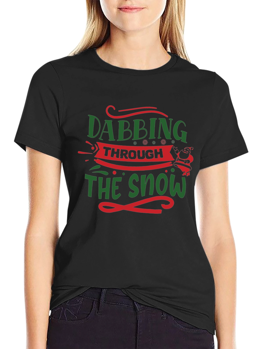 Dabbing Through The Snow Christmas T-Shirt