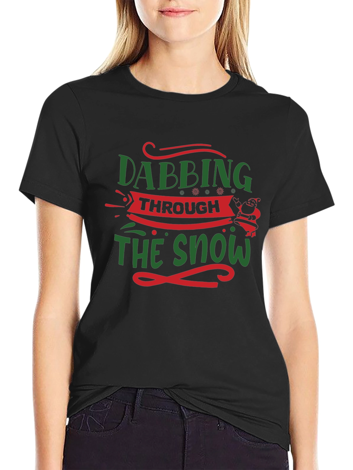 Dabbing Through The Snow Christmas T-Shirt