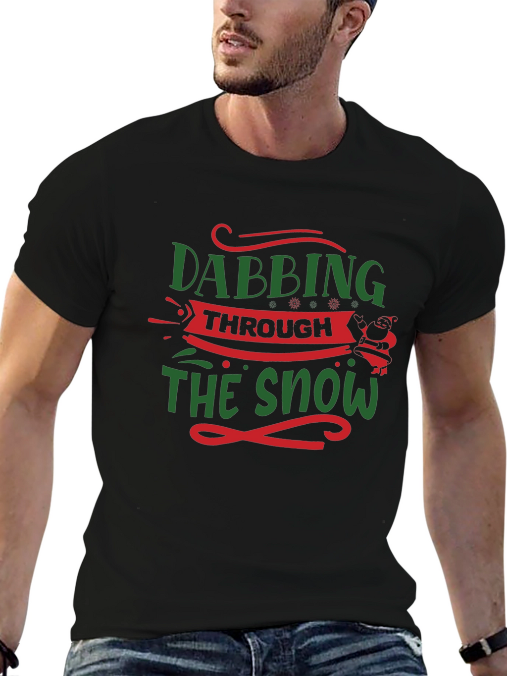 Dabbing Through The Snow Christmas T-Shirt