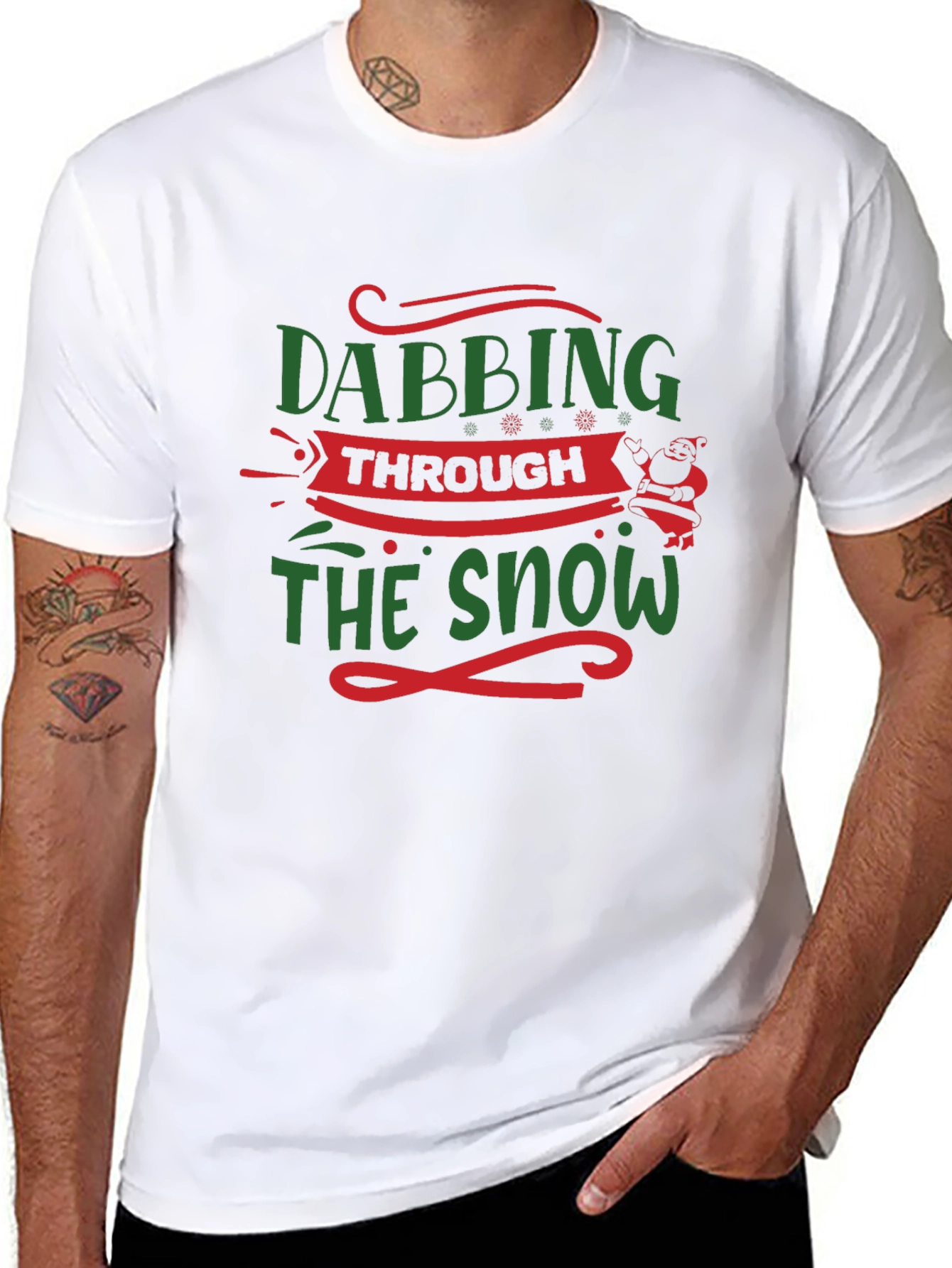Dabbing Through The Snow Christmas T-Shirt