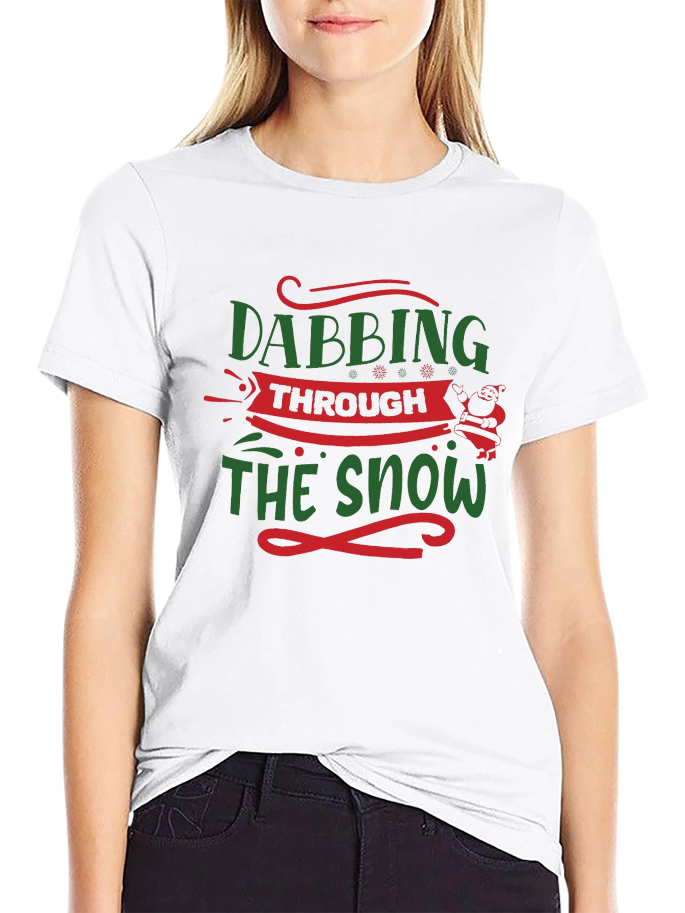 Dabbing Through The Snow Christmas T-Shirt
