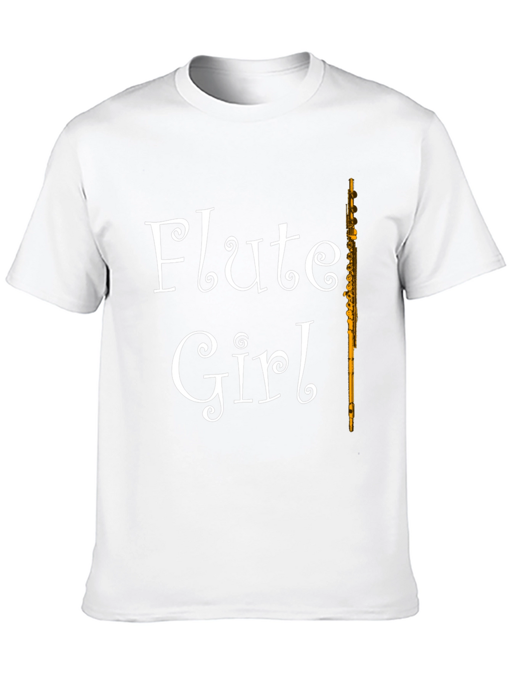 Flute Girl T-Shirt - Music Lovers Tee