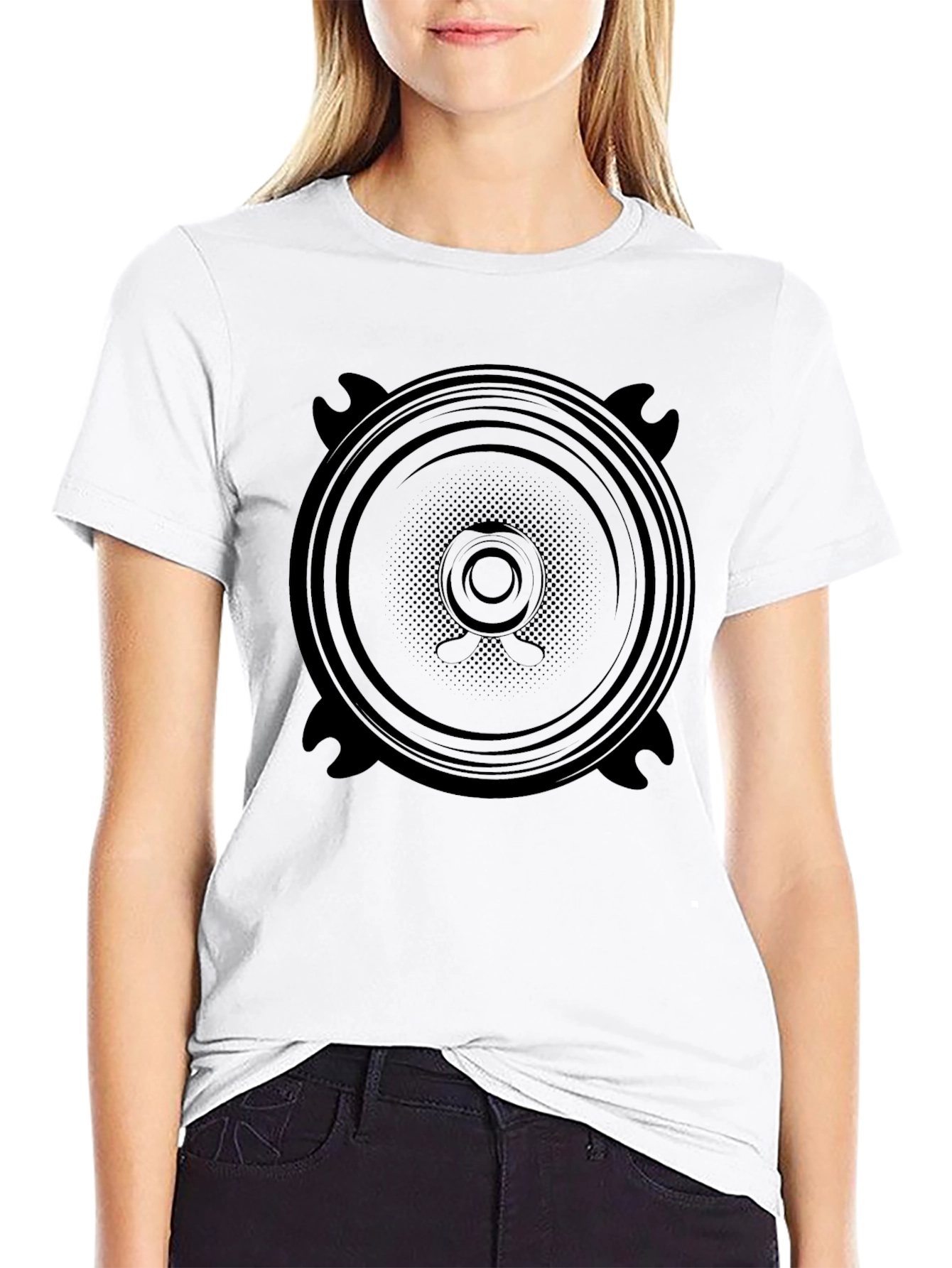 Speaker Graphic Black T-Shirt