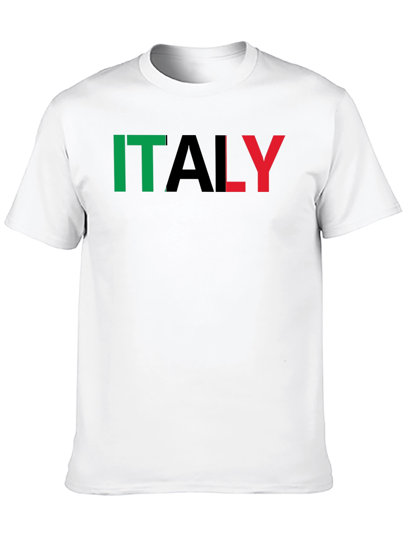 Italy Flag T-Shirt - Black Graphic Tee