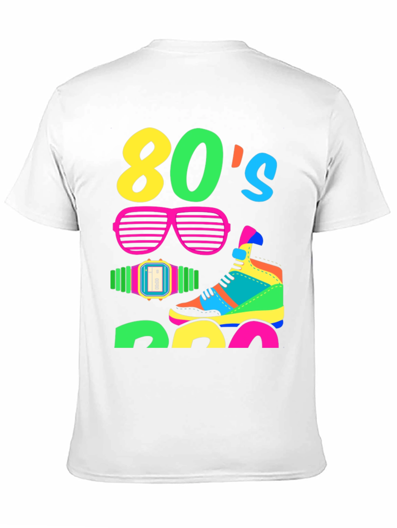 Vibrant 80s Retro Graphic T-Shirt