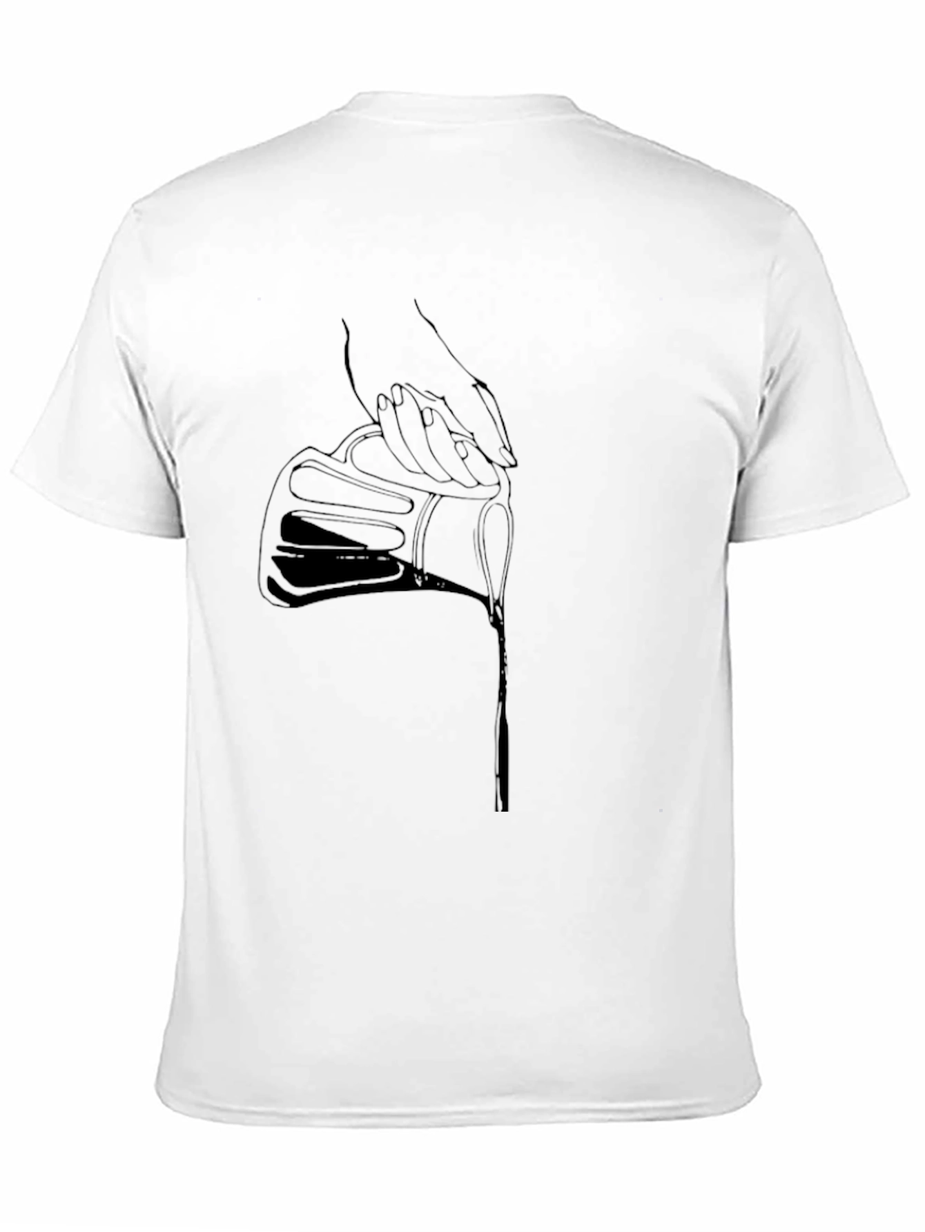 Pouring Liquid Black Graphic Tee