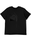 Pouring Liquid Black Graphic Tee