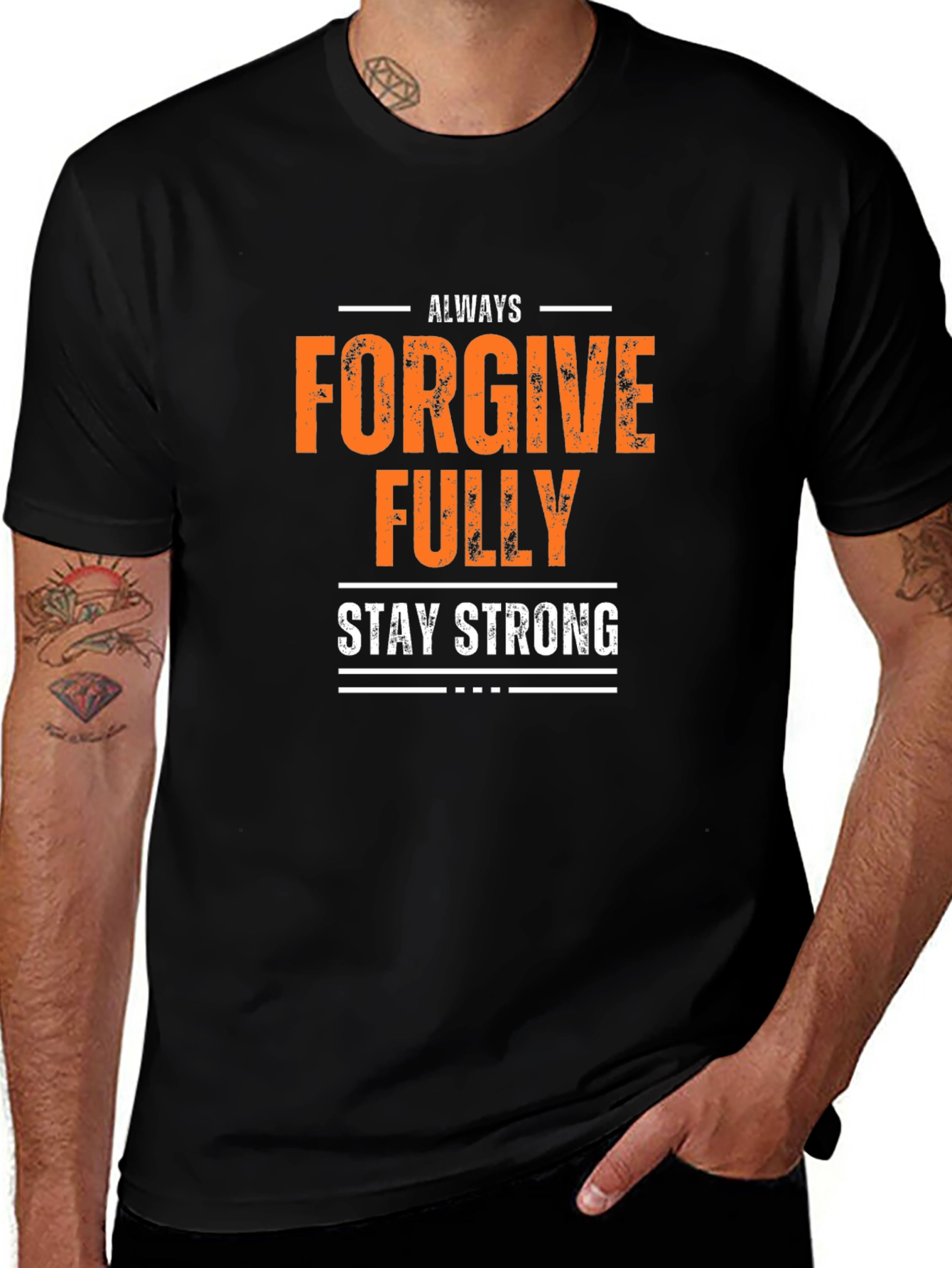 Forgive Fully Graphic Tee - Mens Black T-Shirt