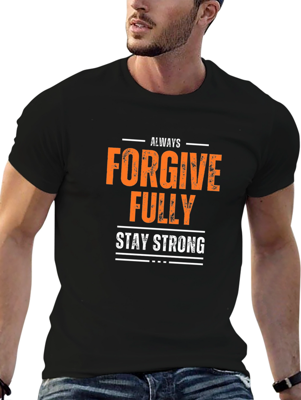 Forgive Fully Graphic Tee - Mens Black T-Shirt