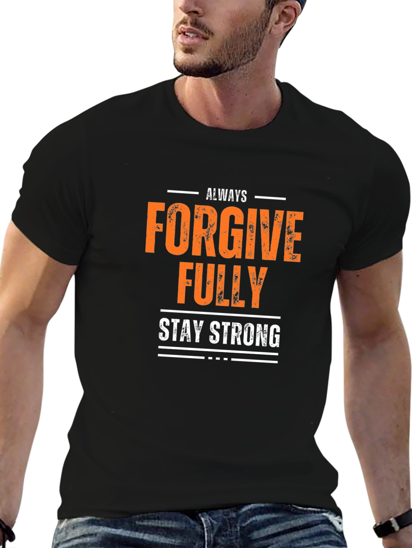 Forgive Fully Graphic Tee - Mens Black T-Shirt