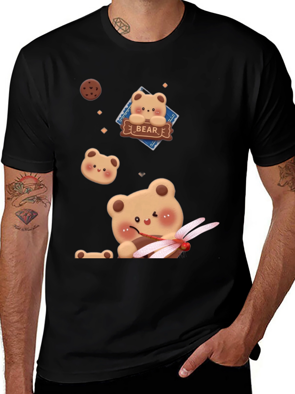 Cute Bear Graphic T-Shirt