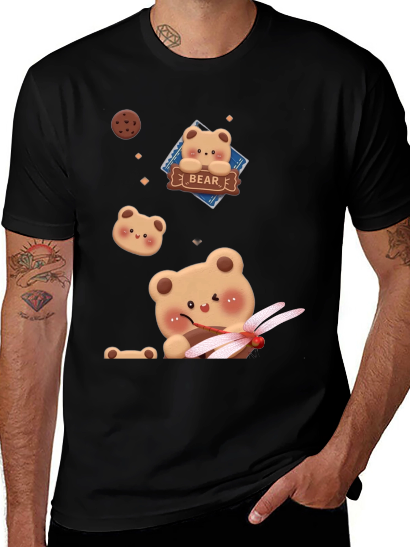 Cute Bear Graphic T-Shirt