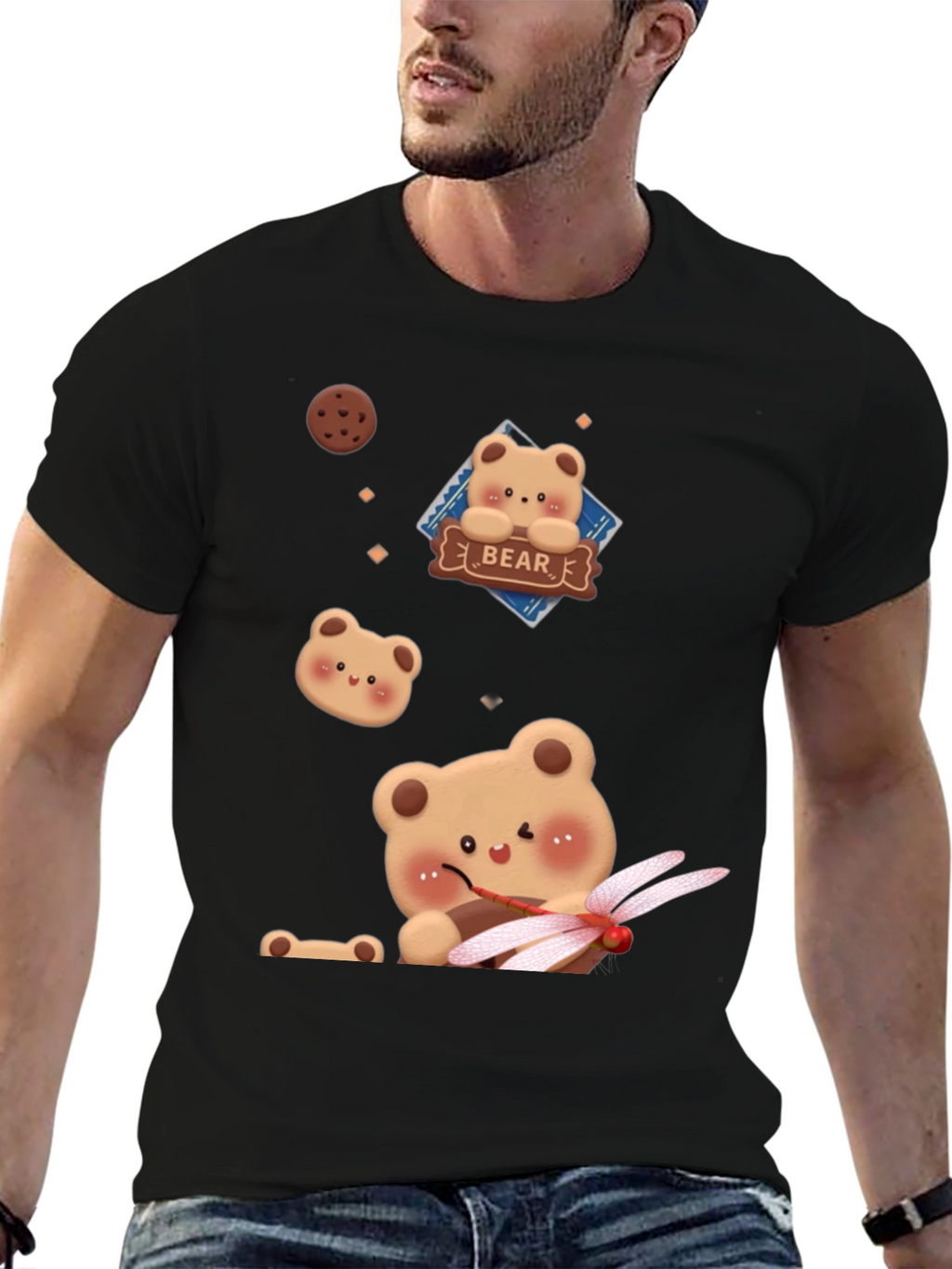 Cute Bear Graphic T-Shirt