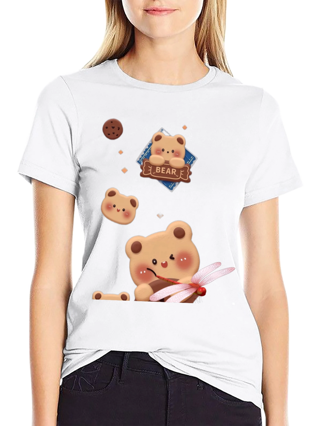 Cute Bear Graphic T-Shirt