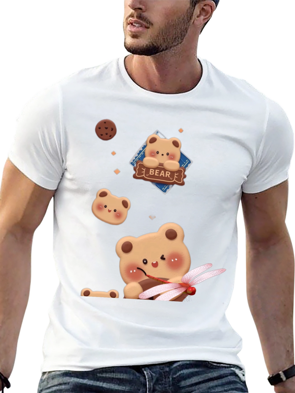 Cute Bear Graphic T-Shirt