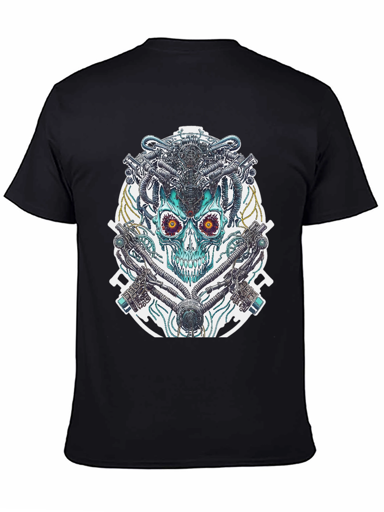 Cyberpunk Skull Graphic Tee