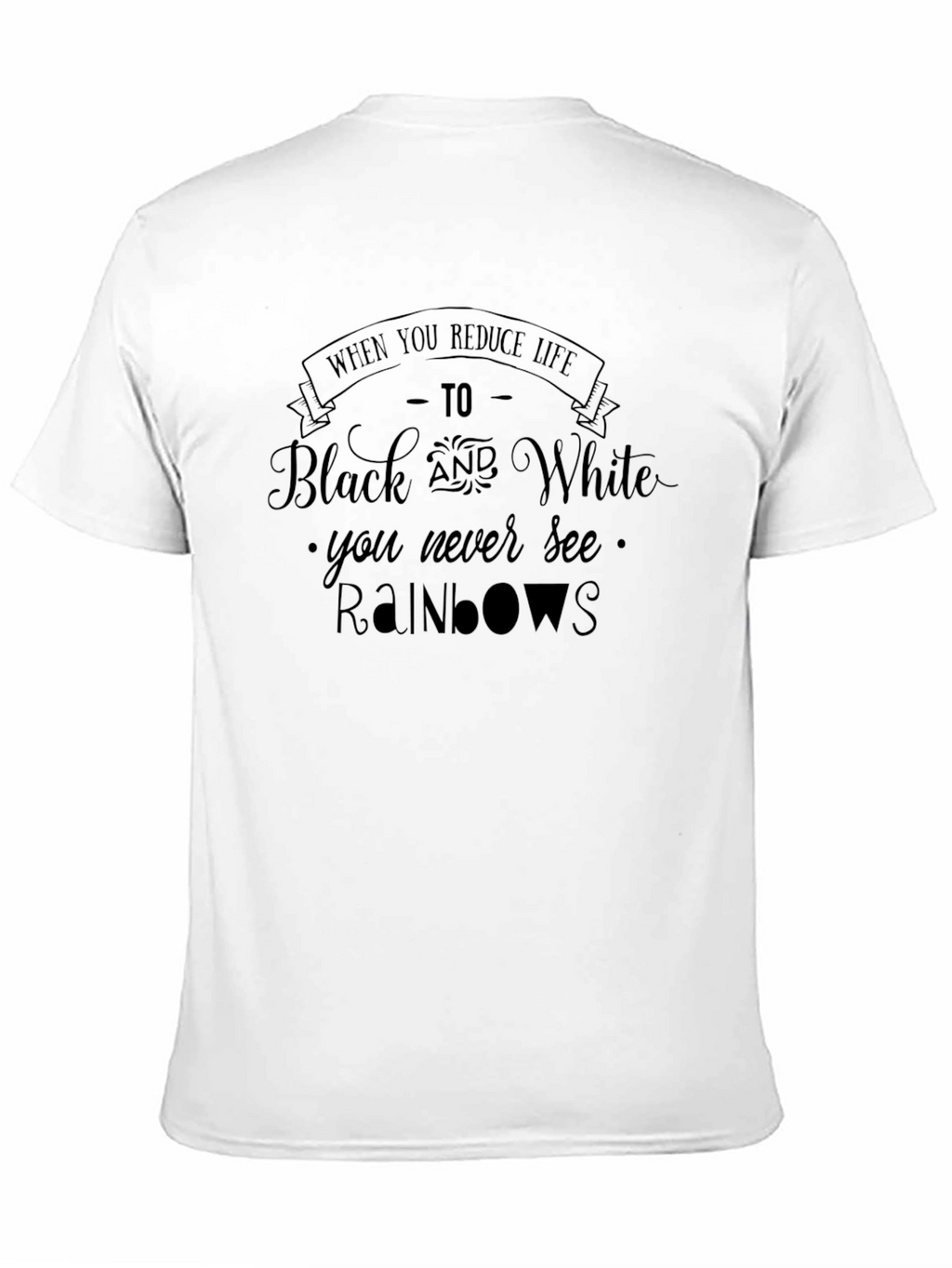 Black Rainbows Graphic T-Shirt