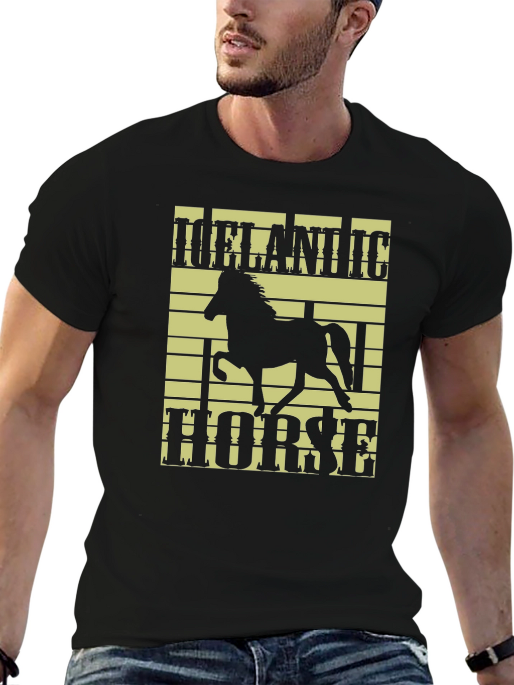 Icelandic Horse Graphic Tee - Stylish Comfort