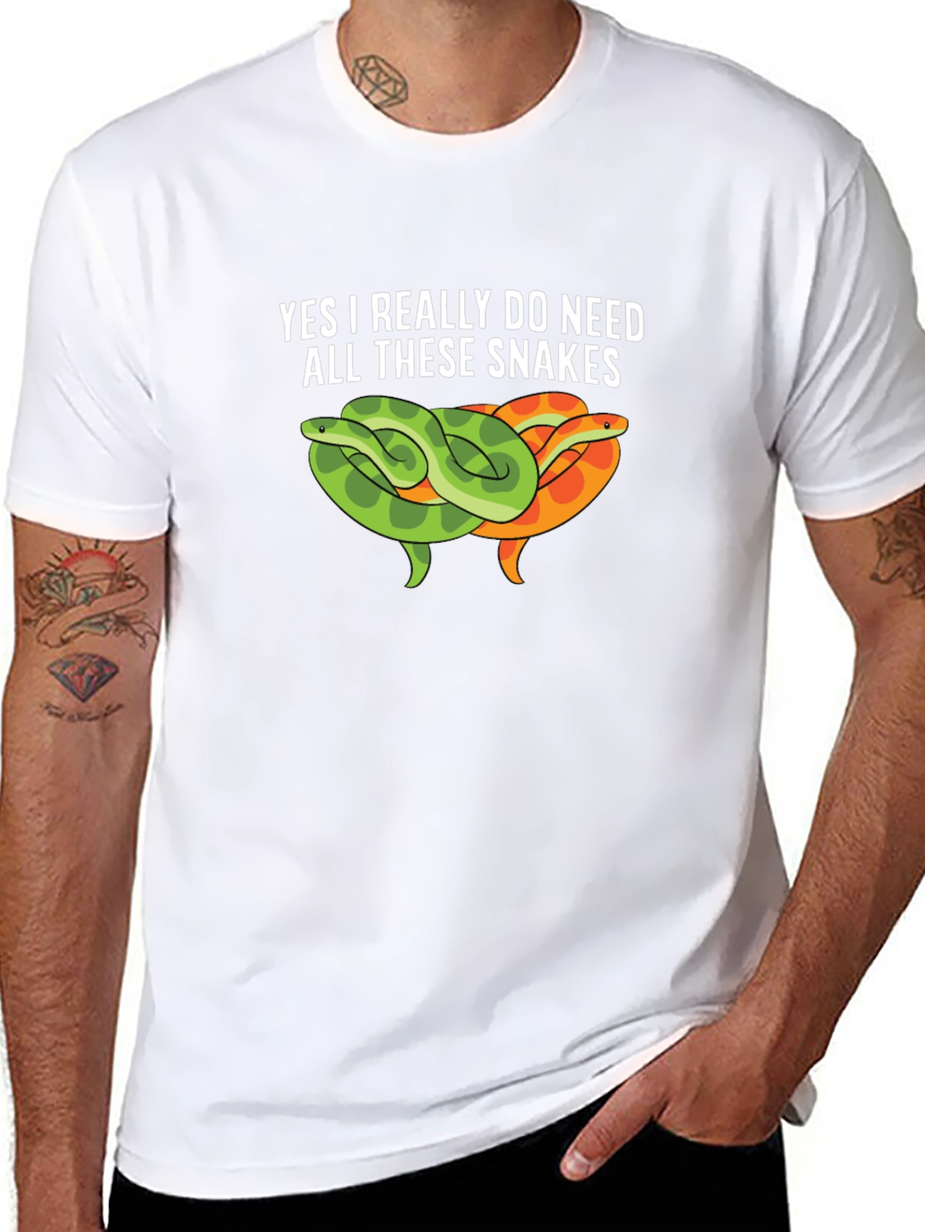 Snakes Graphic Tee - I Need All These Snakes
