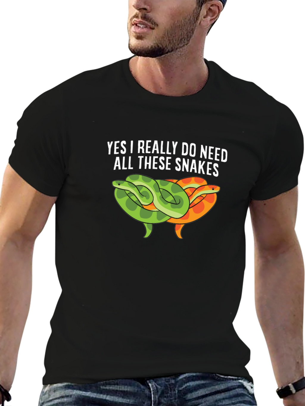 Snakes Graphic Tee - I Need All These Snakes