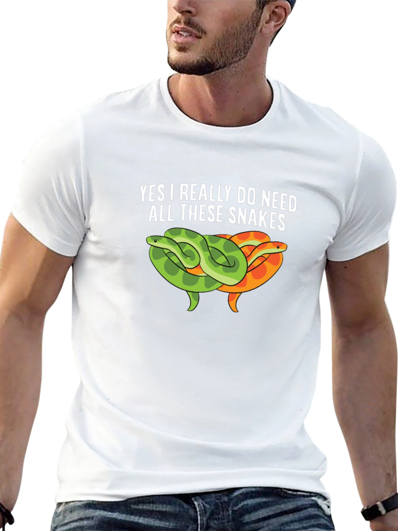 Snakes Graphic Tee - I Need All These Snakes