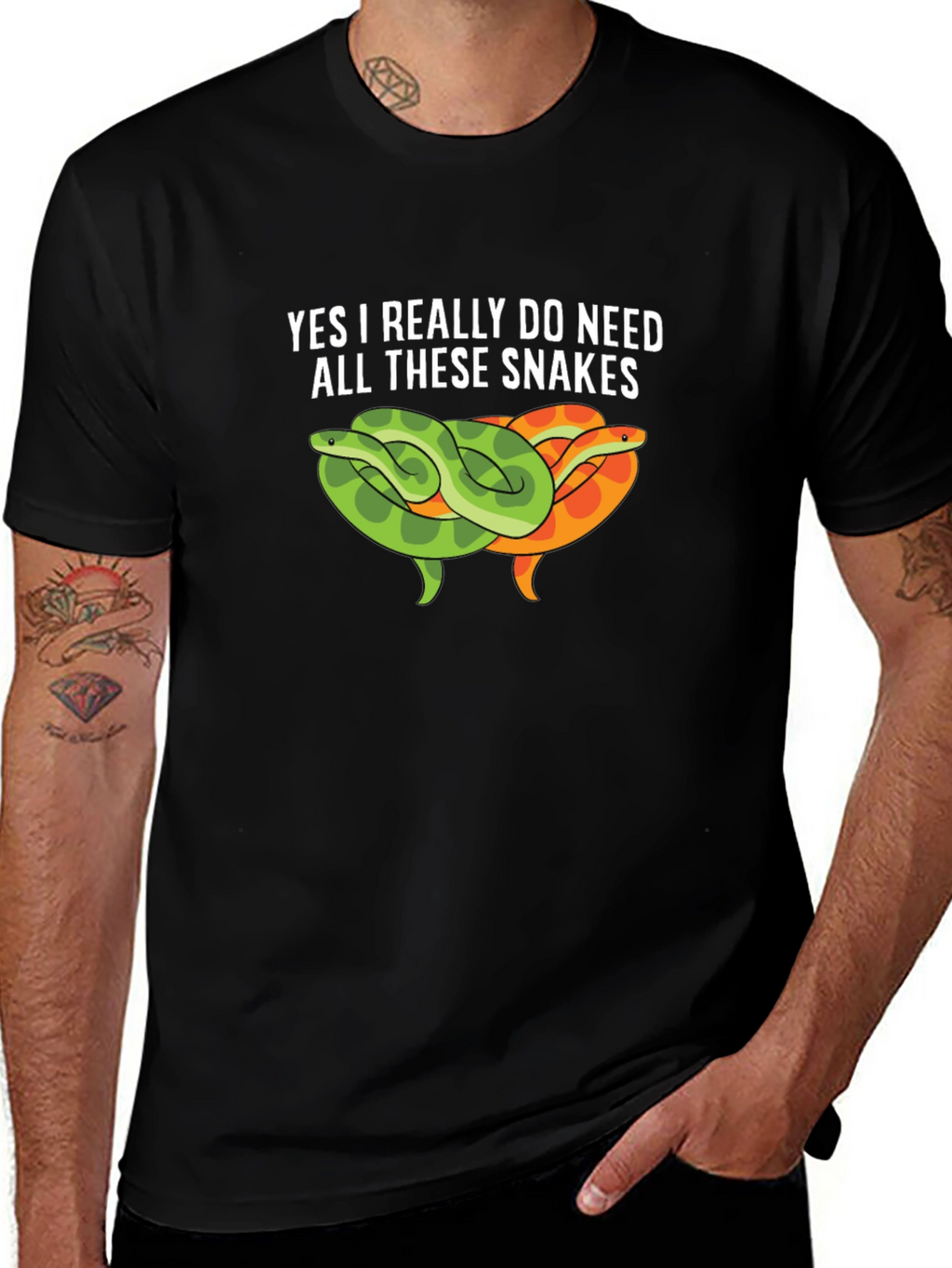 Snakes Graphic Tee - I Need All These Snakes