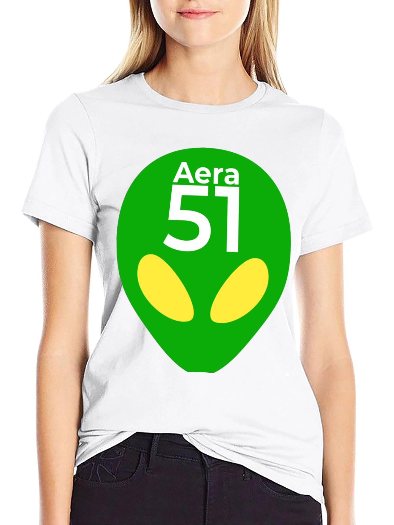 Area 51 Alien Graphic T-Shirt - Black